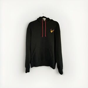 Quackity Five Hills Hoodie Black Red Phoenix Duck Logo Men's M Gamer Merch